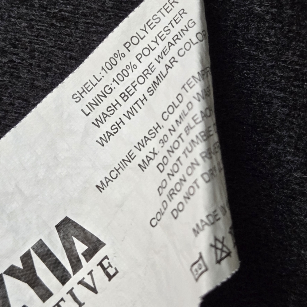 Zyia Black Drawstring Hooded Jacket size large - Picture 9 of 16